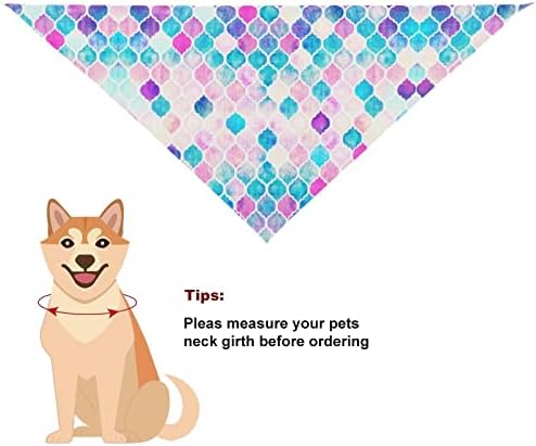 Trajes coloridos de sereia cauda bandanas de pet halloween figurm para cães gatos gatos triângulo de estimação de pet bandanas com