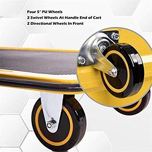 Push Cart Dolly Aft Pro USA Push Plataforma Caminhão dobrável Rolamento Carrinho de mesa de 360 ​​graus Rodas giratórias