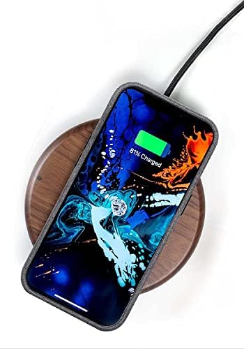 Soumix Back Tone Top, para Apple iPhone 13 Mini 5,4 polegadas dentro e fora feita de estojo de material Alcantara
