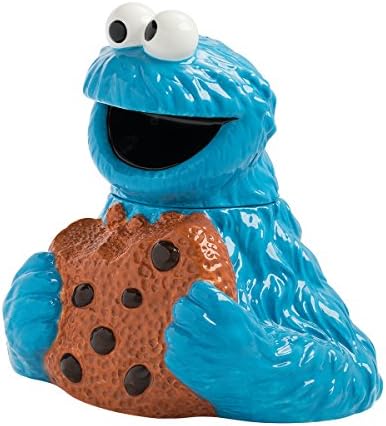 Vandor Sesame Street Cookie Monster Monster Sculpted Ceramic Cookie Jar