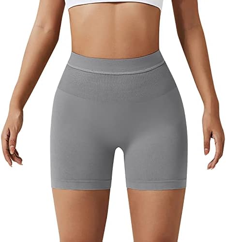 Shorts de ioga de spandex de cintura alta feminino para corante de bicicleta mole feminino yoga treino esportivo atlético shorts