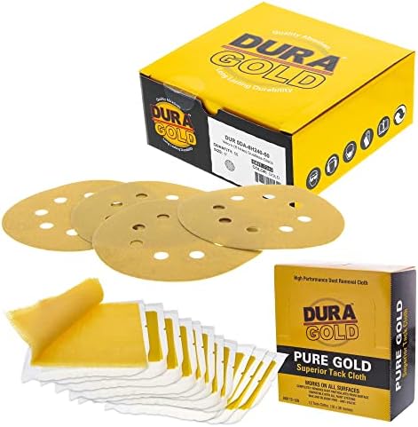 Dura -Gold Premium - 240 Grit - 5 Discos de lixamento dourado e dura -ouro - panos de peças superiores de ouro puro - panos