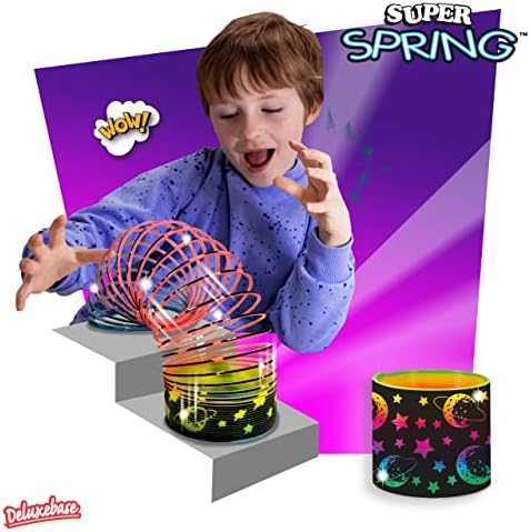 Super Spring - Astro da Deluxebase. 2,5 polegadas de brinquedo arco -íris. Brinquedos fantásticos para adultos e crianças