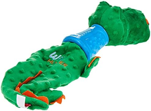 Gigwi Plush Squeaky Dog Toy Crocodilo macio de cães de pelúcia Toy com Squeaker e pescoço TPR crocante