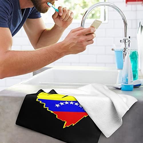Toalha de pano de pano de coração da Venezuela 28,7 x13.8 Face Panos Superfine Fibra Toalhas altamente absorventes Toalhas de mão