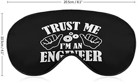 Confie em mim, eu sou um engenheiro para dormir máscara ocular sombra com linha de venda ajustável para viagem de avião