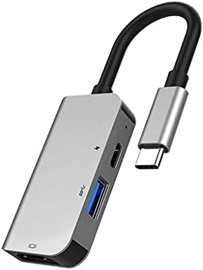 Chysp USB tipo C 3.1 para HDMI Compatível USB 3.0 Dock Hub 3 em 1 USB C Adaptador 4K Conversor de carga em pd