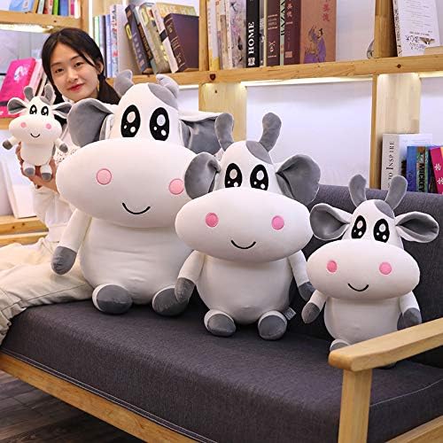 Miquanggo Puppets Puppets Dairy Doll Plush Toy Toy Doll Cute Beef Bond Cattle Doll Pillow Men and Women Birthday Gift