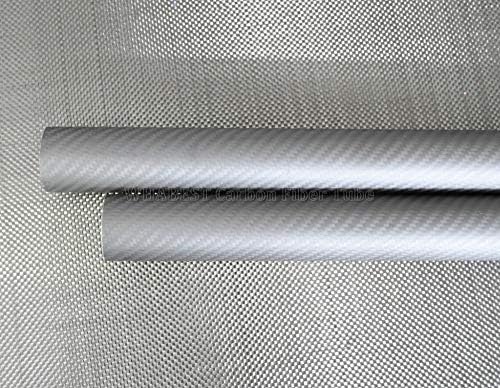 Tubo de fibra de carbono 38 mm od x 36 mm ID x 500 mm de comprimento Tubulação de fibra de carbono 3k brilhante