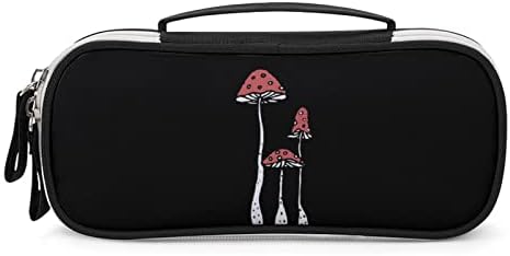 Cogumelos de desenho animado bolsa de papelaria de estampa de lanchonete impressa com maquiagem portátil