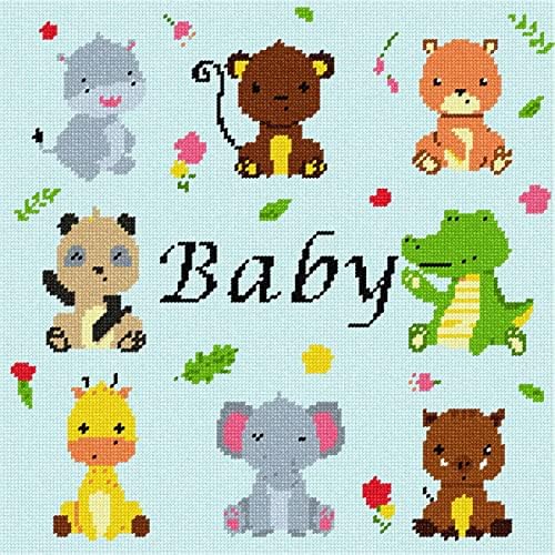 Kit de agulha de Pepita: Baby Animals, 12 x 12