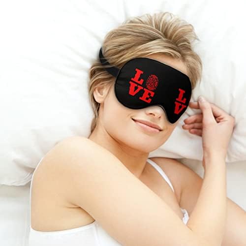 AMOR bombeiro máscara macia máscara de olho de olho de sombra eficaz conforto máscara de sono com cinta elástica ajustável