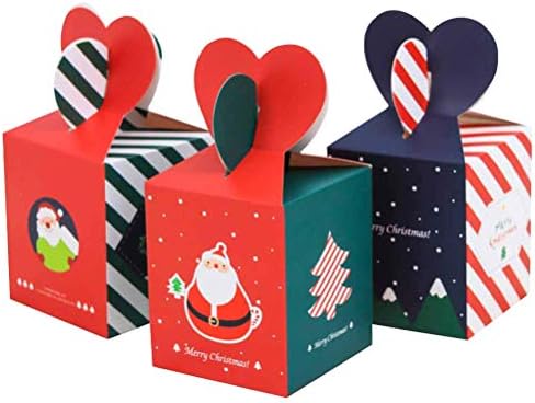 PretyZoom 3pcs Caixas de doces de papel cookies titulares de festas de festas de festas de festas de festa a favor da caixa de presente