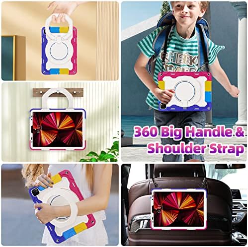 Roiskin para iPad Air Case 5 4ª geração 10,9 polegadas com protetor de tela para meninas mulheres [proteção contra