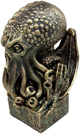 Ebros Ocean Terror O chamado de Cthulhu Skull Statuine 7 H Kraken Sea Monster Octopus escultura O antigo Primordial Primordial Sacerdo