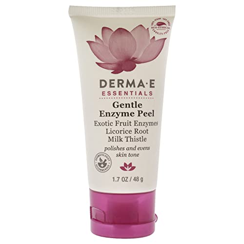 Derma e Peel de enzima suave - Máscara de esfoliante iluminante - Peel de química enzimática natural com mamão, cardo de