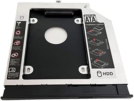 2º HDD SSD DISCO DE DISCURSO DE RUDO Adaptador Caddy da Baía Optical para Lenovo ThinkPad E570C E570 E575 Com a tampa