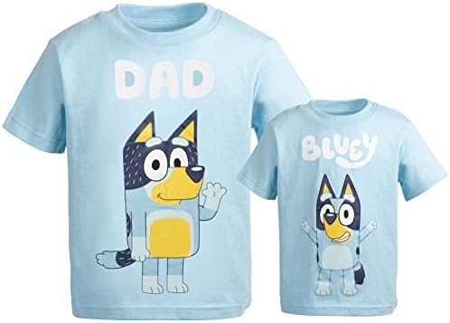 Mãe azul pai bingo combinando camiseta familiar criança para adulto