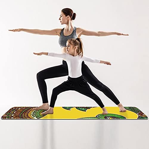 Siebzeh Turtle Boho Premium grossa de ioga mato ecológico Saúde de borracha e fitness não deslizamento para todos os tipos de yoga e pilates de exercício