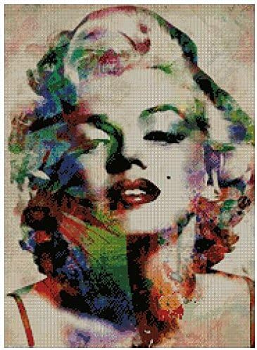 Sweet Home Marilyn Monroe Counted Kits Cross Stitch Kits 180x247 Kits de ponto cruzado contado com 43x55 cm