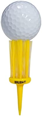 Brush T Premium plástico camisetas de golfe, XLT amarelo 3-pacote, tamanho 3 1/8 , design inovador inquebrável, altura consistente,