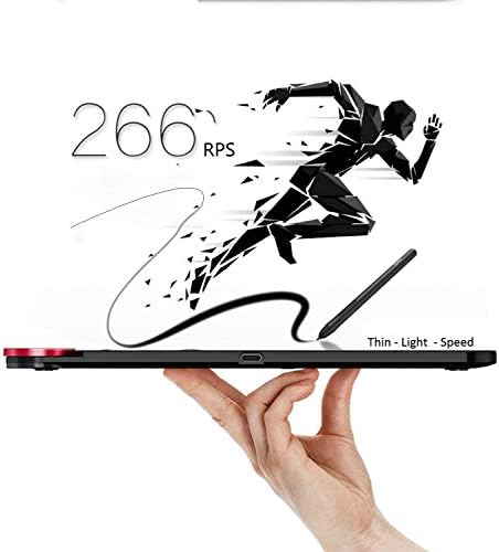 XP-PEN DECO 03 Tablet de desenho de gráficos, tablet digital sem fio com 6 teclas de atalho, botão de mostrador