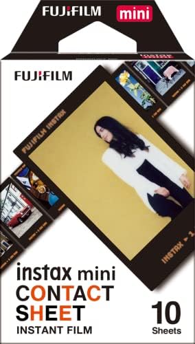Fujifilm Instax Mini 40 Câmera instantânea e folha de contato Instax Mini Film - 10 Exposições e Mini Mini Monocromo filme
