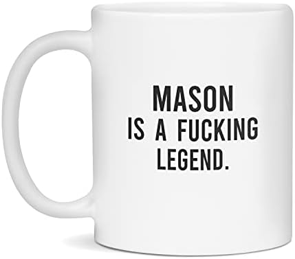 Mason é uma lenda, canecas engraçadas de pedreiro, branca de 11 onças