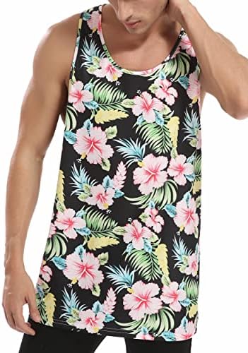 Men Floral Summer Tank tais