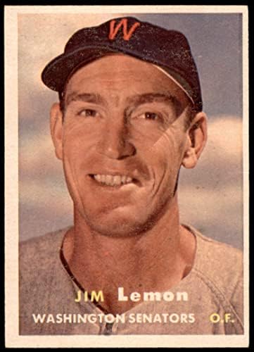 1957 Topps # 57 Jim Lemon Washington Senators Dean's Cards 5 - Ex Senators