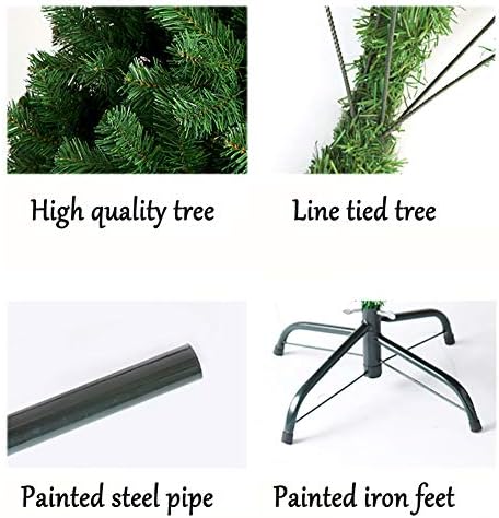 Árvore de pinheiro artificial de pinheiros artificiais ecológicos, com dicas de galho de suporte de metal para o ano novo de