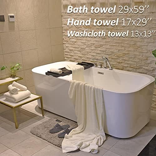 Toalhas Ytyc, 2 peças de 39x78 polegadas folhas de banho de grande porte 2 peças 29x59 polegadas Toalhas de banho conjuntos de 2 toalhas