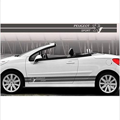 Snstyling.com Decalque lateral de esporte Peugeot 2 PCs. Definir