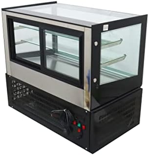 Exibição da padaria de vidro Intsupermai com função de umidificação 35 Bolo de bancada Refrigerado Showcase Gabinete de padaria Display