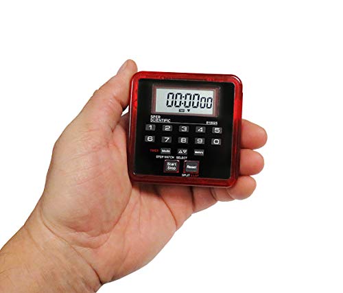 SPER Scientific 810025R Stopwatch e cronômetro de contagem regressiva