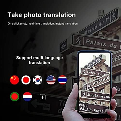 Liruxun 5.0 Recarregável conexão rápida Mini Voz portátil Language Tradutor inteligente para reunião de negócios no exterior