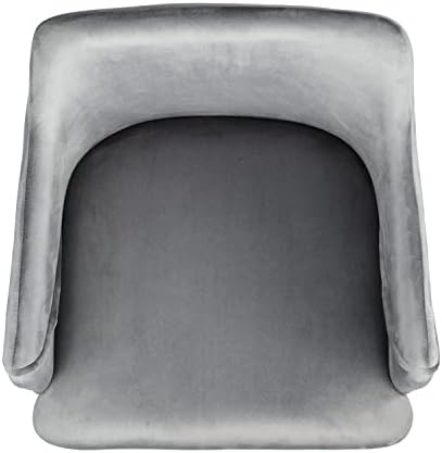 Conjunto de mobília de 2, braço de destaque do lateral do tecido de veludo, moderno com pernas de metal para a cozinha em