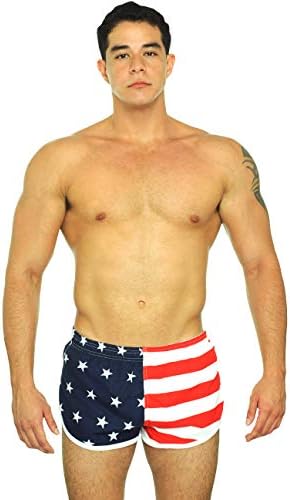 Uzzi Men's American Bandle and Nylon Swimwear