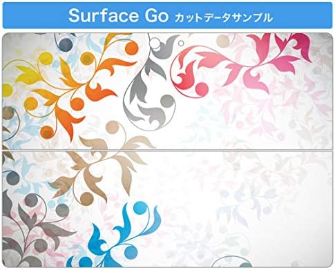 Capa de decalque de igsticker para Microsoft Surface Go/Go 2 Ultra Fin Protective Body Skins 008187 Padrão colorido de planta arco -íris