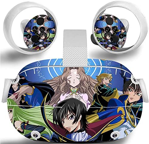 Código Geass - Oculus Quest 2 Skin VR 2 Skins Headsets and Controllers Sticker Protective Decals Acessórios