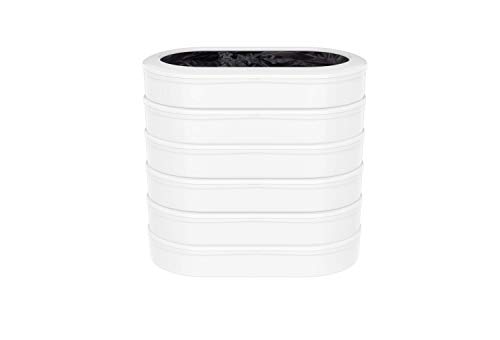 TowT3 Slim Official Reling Rings para lixo de cozinha inteligente lata | Saco de lixo durável lata de lixo elétrico - Pacote de 6 anéis de recarga - até 120 sacos de lixo