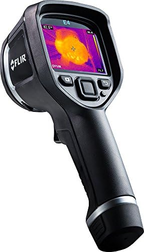 FLIR E4 Câmera de imagem térmica compacta com resolução de 80 x 60 IR e MSX & EXTECH 445580 MEDEMENTO DE UMIDADE E TERMATER