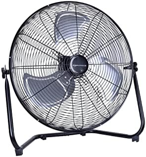 AmazoCommercial HVF20-SP Industrial Fan, 20 , Black