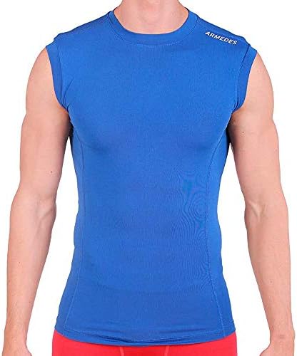 Armedes Men's Men sem mangas camisetas Baselayer