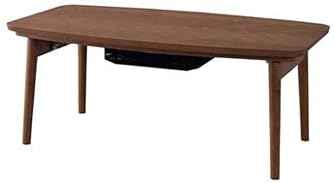 Azumaya KT-1111 Pernas dobráveis ​​Tabela de aquecedor Kotatsu, W36.0 X D20.0 X H14,5 polegadas, material de madeira natural, casa e vida, Herringbone Table Table Top Brown Color marrom