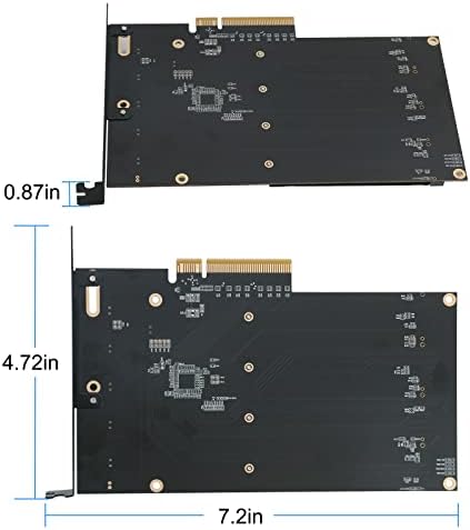 Konyead Quad PCIE NVME M.2 Adaptador SSD Card-PCI Express 3.0 x8 Suporte de cartão 4x M.2 NGFF PCIE NVME SSD para Mac &