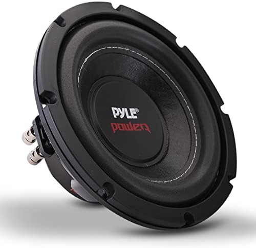 Pyle Car Subwoofer Audio Audio-8in Cone de papel não preso, cesta de plástico preto e pioneiro TS-F1634R 6,5 Alto-falantes de 200w