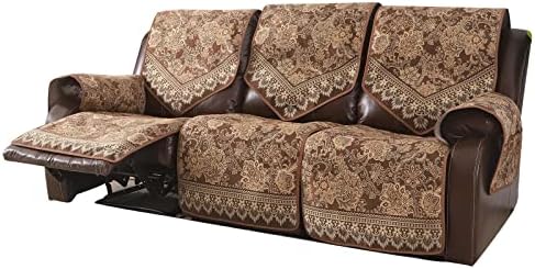 Lufeijiashi impermeável reclinável tampas de sofá de reclinável não deslizam tampas de sofá para 3 assentos, tampa de sofá reclinável