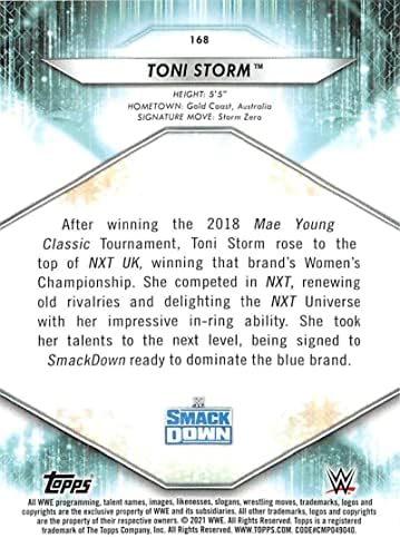 2021 Topps WWE 168 Toni Storm Wrestling Trading Card