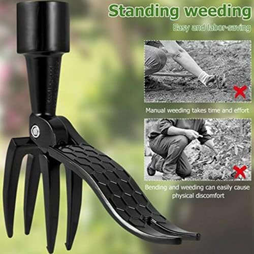 Claw Weeder Stand Up Weed Puller Ferramenta Removedor de raiz REMOVER PEDALE PEDE METAL CABEÇA SUBSTITUIÇÃO DE CABEÇA DE METAL DO LOBRADA DE EMEDING WEEDER